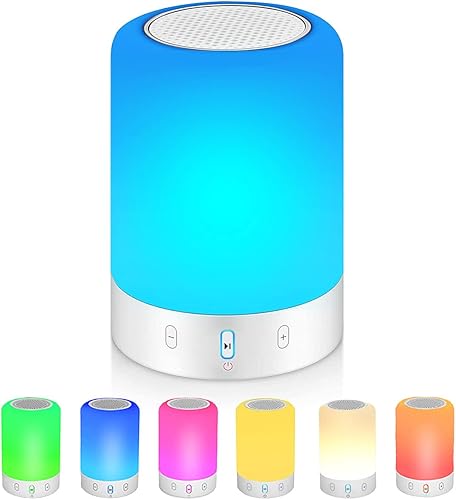 Poeces Portable Bluetooth Speaker with LEDs