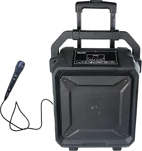 Milanix Tailgate Portable Bluetooth PA Karaoke Speaker